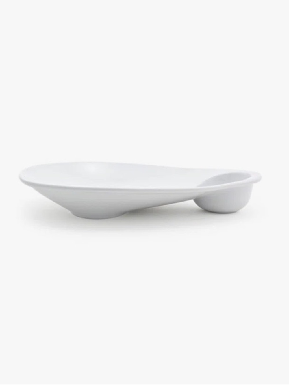 Set of 2 Front Of The House Ellipse Porcelain Divided Serving Dish